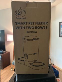 NEW Frienhund Smart Automatic Pet Feeder – 2 Bowls – $40