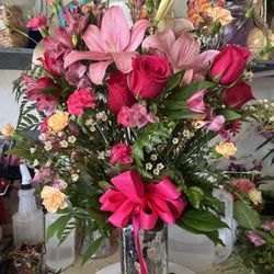 Hot Pink Colors Arrangement 
