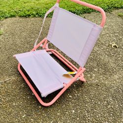 New Pink Foldable Beach Chair