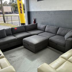 L Shape sectional with storage