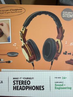 Kiwico Crate Stereo Headphones DIY Kit new unopened for kids  #eurekacrate #diy