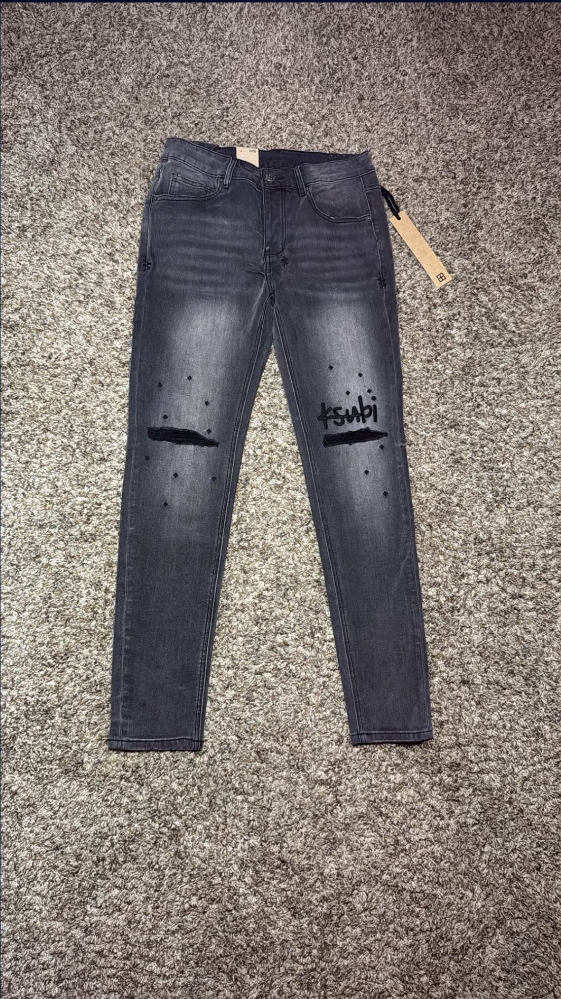 Dark Grey Ksubi Jeans