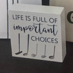 Golf freestanding sign