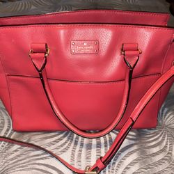 Kate Spade - Leather Handbag Grove Street Bright Red