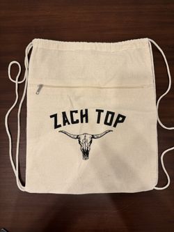 Zach Top Canvas Drawstring Bag