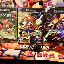Nintendo Gamecube 3 Game Bundle with OEM Mic | Tested and Ready to Play!