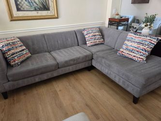 Living Spaces Gray Sectional Originally $2100