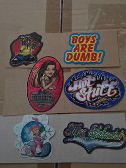 Y2k vintage Lot of 6 Vintage Novelty Stickers