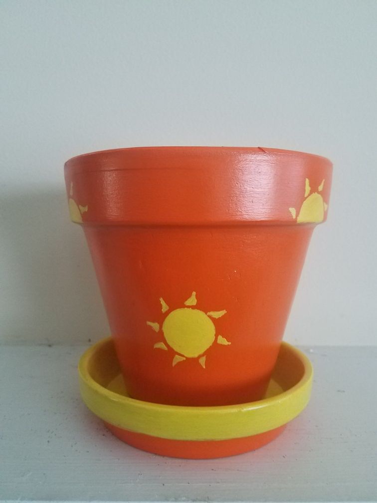 Santa Fe Sun Flower pot