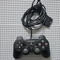 Sony Black Playstation 2 Wired Dualshock 2 Controller  Scph-10010