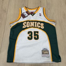 Mitchell & Ness Kevin Durant 35 Seattle Sonics Hardwood Classics Jersey L-14/16 