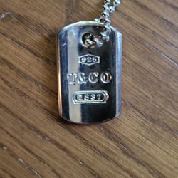 Tiffany & Co. Dog Tag Necklace 