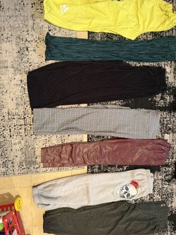 Women’s Pants Size Large Bundle Leggings Joggers Cargo Dress Pants Wide Leg