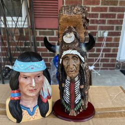 🪶 Native American Heritage Month Art Sculptures – Pottery & Ceramic Pair