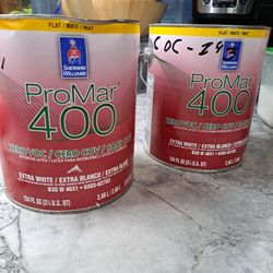 2 Gallons  Flat Paint.  $50 diferent Color
