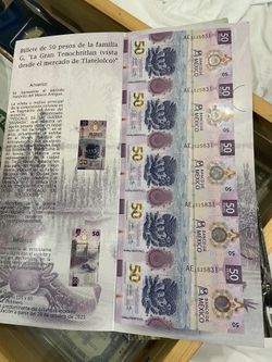 Billetes Mexicanos Sin Cortar