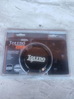 Toledo Black Shackleless Steel Padlock & Hasp