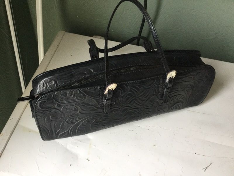 Authentic FENDI Mini Hand Bag Black Leather (used)