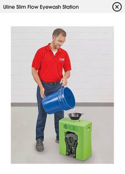 Uline Slim Flow Eyewash Station