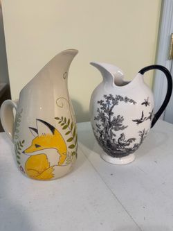 Decorative Ceramic Pitchers – Fox & French Country