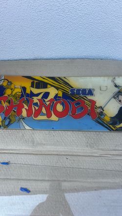 Sega shinobi arcade video game marquee