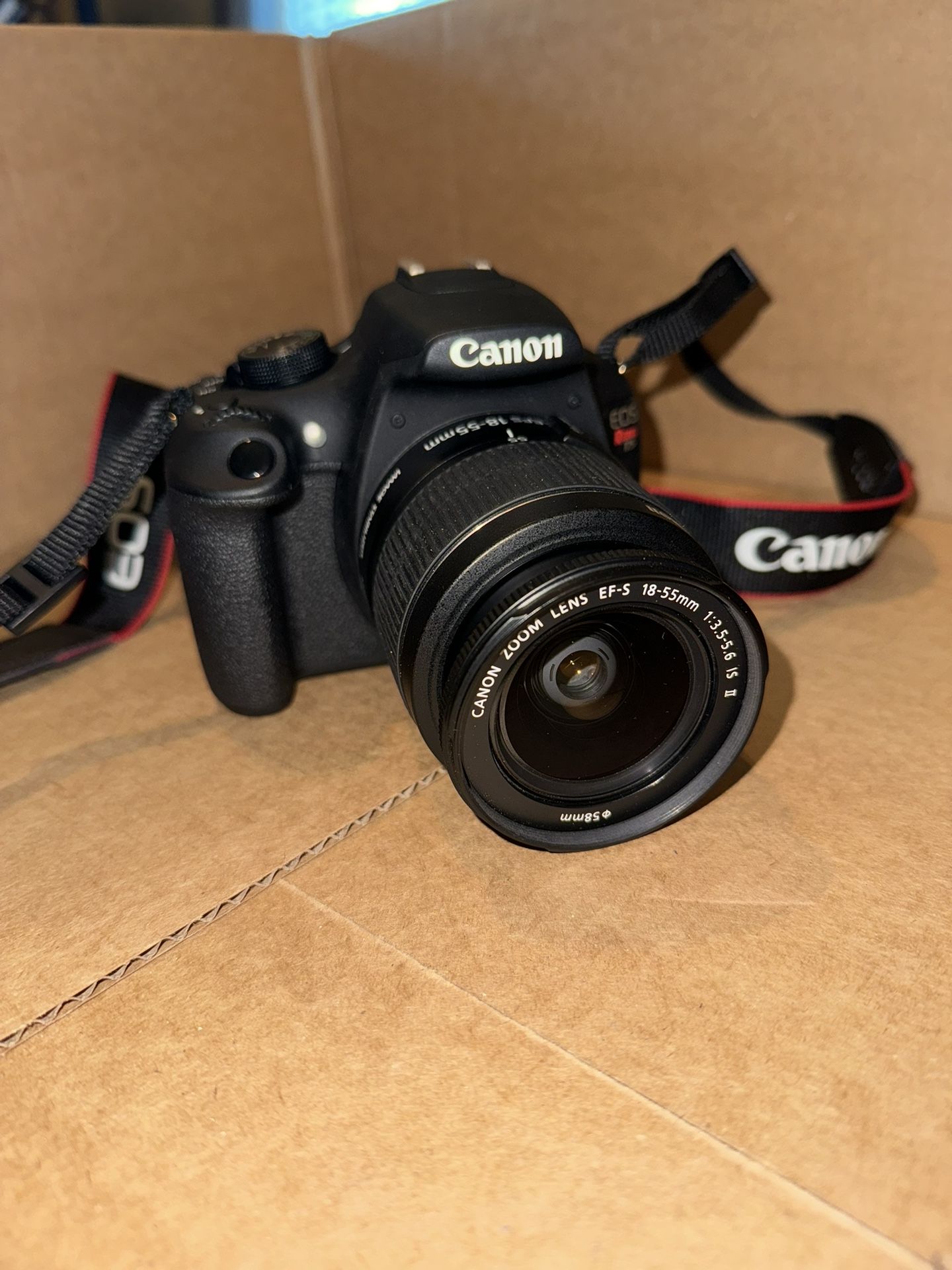 Canon EOS Rebel T5 DSLR with EFS 18-55mm lens & 58mm spare lens