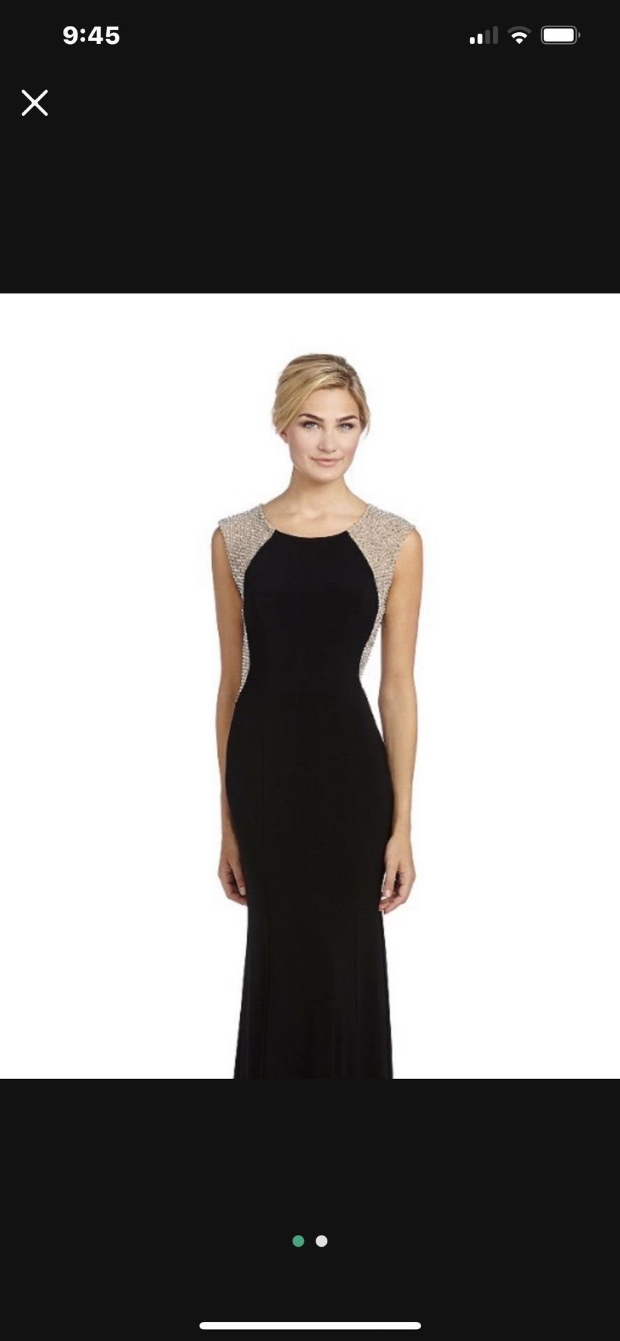 NEW Long Black Dress, Beaded Back Xscape Brand, Sizes 10,12, & 14 NEW! -  cruiseboatoman.com