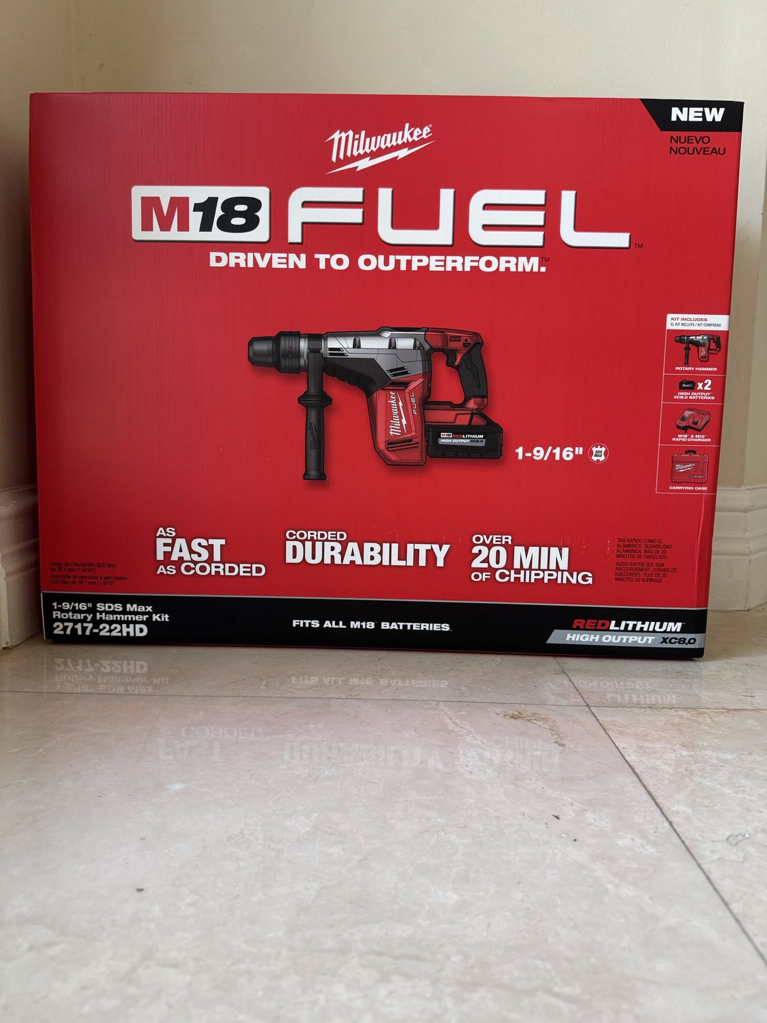 Milwaukee M18 Max Rotary Hammer Kit