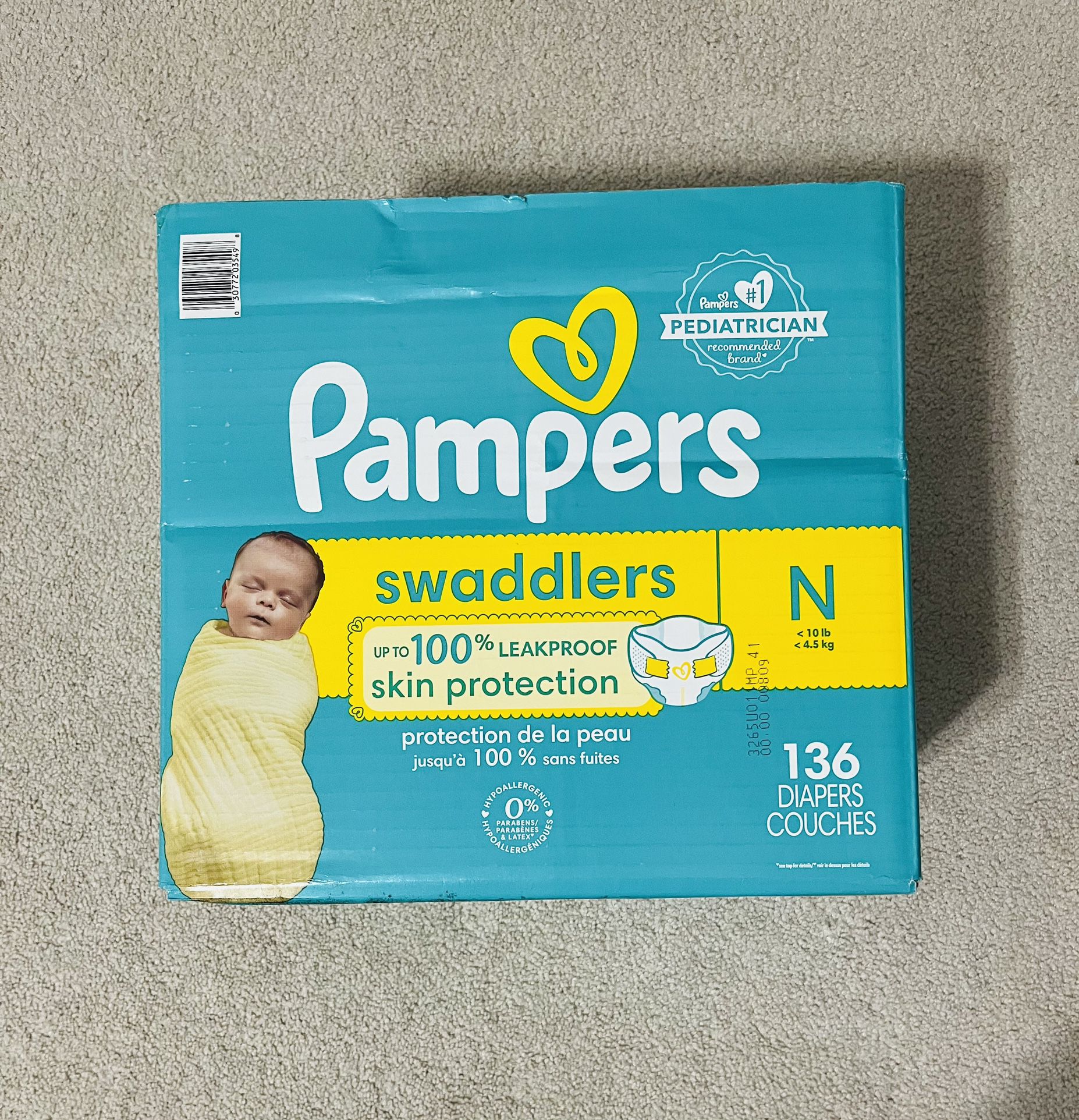 Pampers-Newborns-136 Counts- New  
