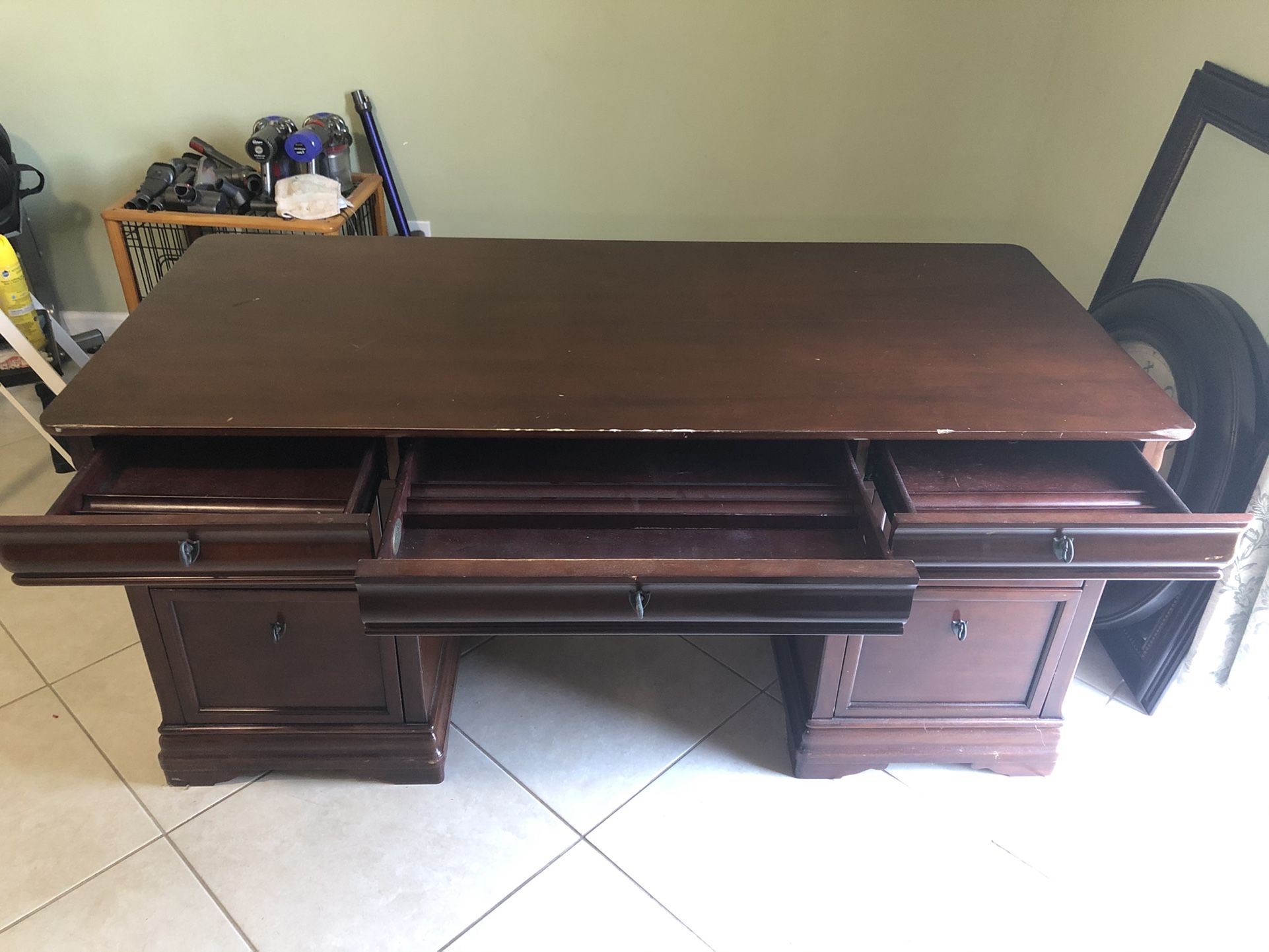 Solid Wood Desk - MOVING: Needs To Be Gone ASAP