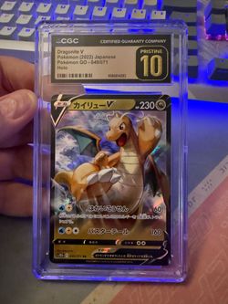 Dragonite V Holo CGC Pristine 10 Japanese Pokémon GO