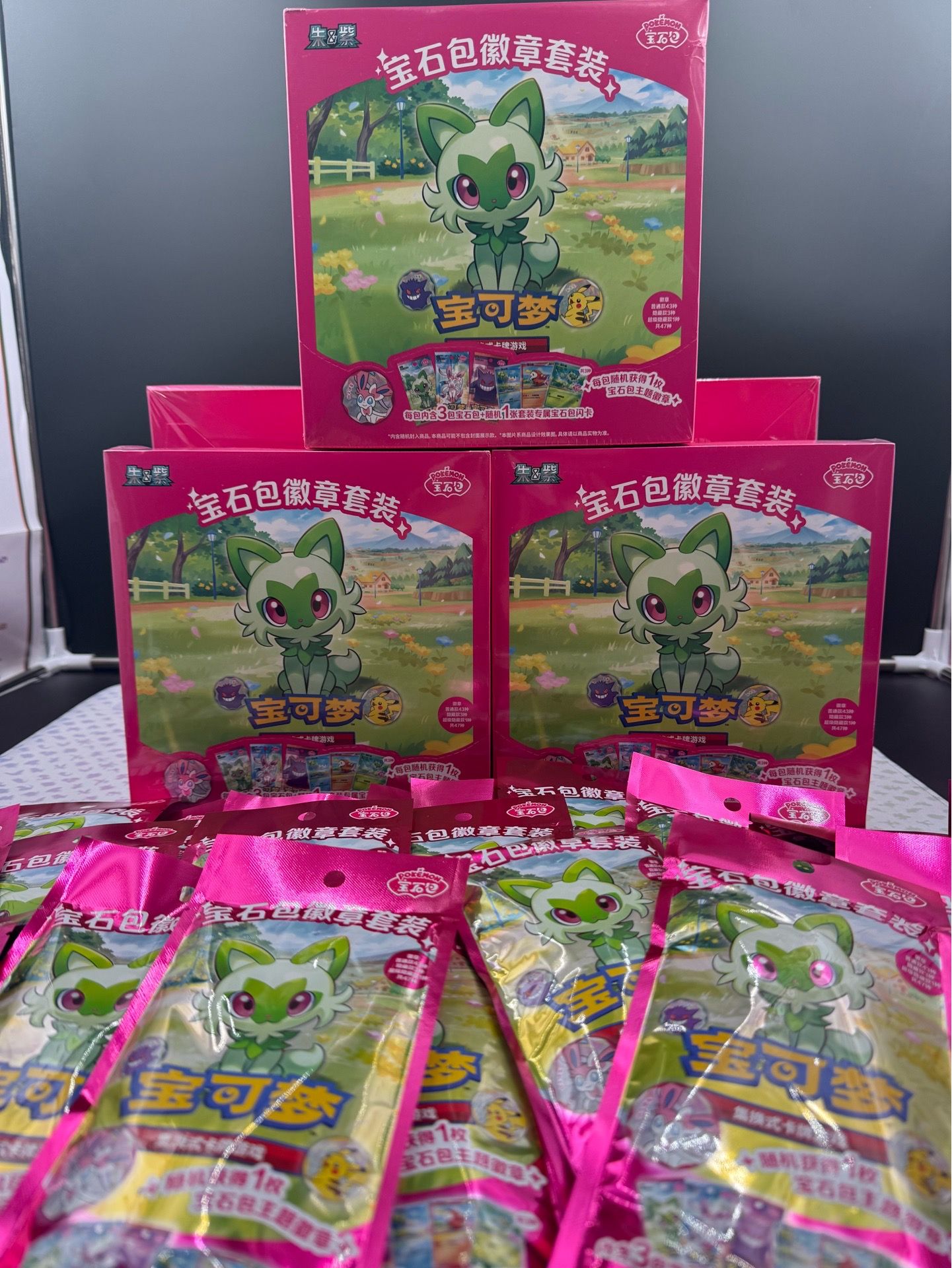 Pokemon Gem Pack Badges