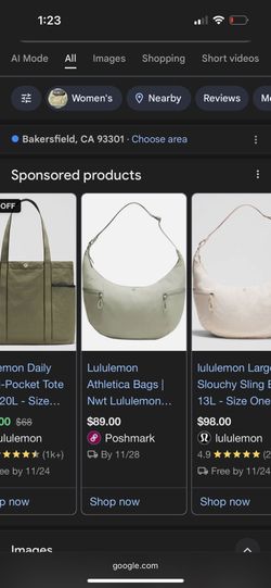 Lululemon Slouch Bag 13 L 