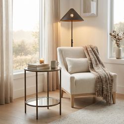 Anelli Bronze Side Table