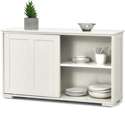 All new 42” cream kitchen storage cabinet sideboard buffet