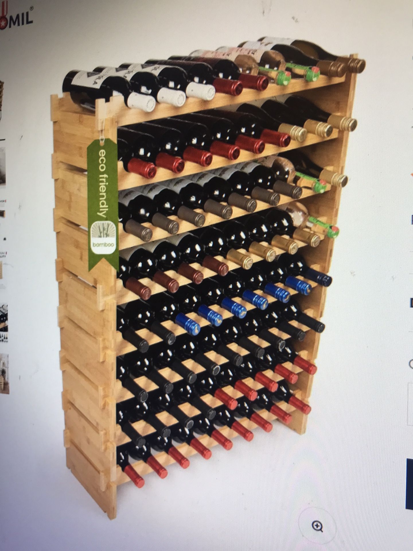 72 Wine Bottle Rack New