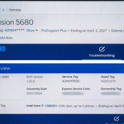 Dell Precision 5680 – i7 13th Gen – 32GB RAM – RTX A1000 – 4K UHD+ – ProSupport 2027