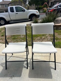 Lifetime Folding Chairs - Set of 2 Good Condition