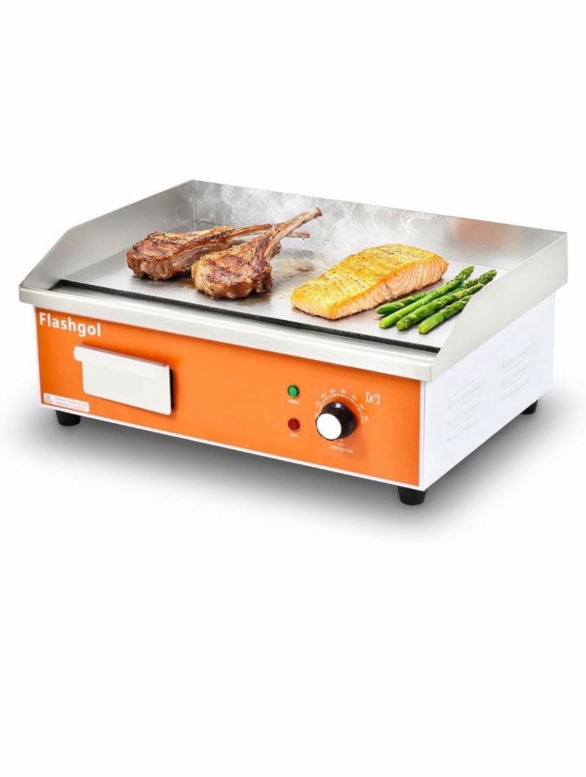 Flashgol Electric Griddle Flat Top Grill 110V