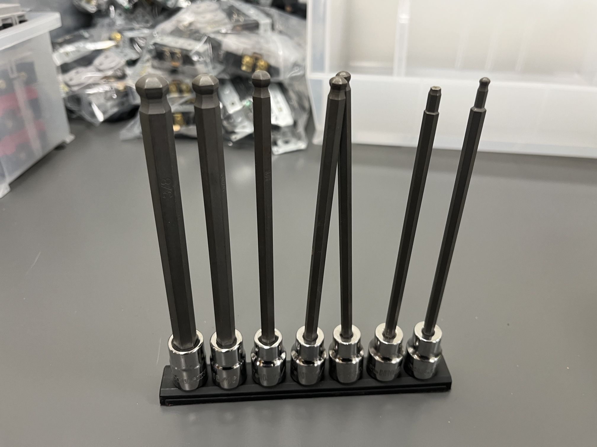 Husky Long Ball End Bit Socket Set Metric (7-Piece)