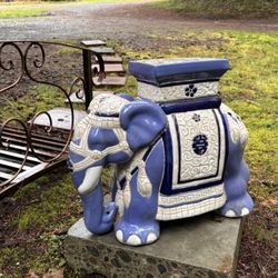 PENDING. Beautiful Royal Elephant Plant Stands Ceramic