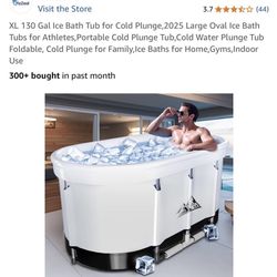 Ice Bath Tub for Cold Plunge,2025 Large Oval Ice Bath Tubs for Athletes,Portable Cold Plunge Tub,Cold Water Plunge Tub Foldable, Cold Plunge for Famil