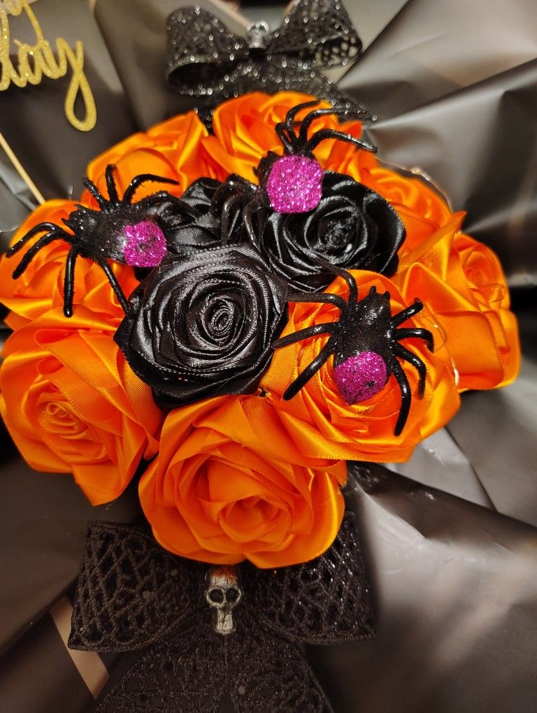 Halloween Ribbon Roses Bouquet for Sale in San Antonio, TX - OfferUp