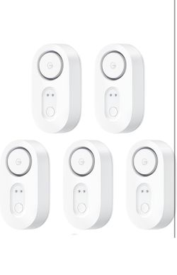 GoveeLife Water Leak Detector 5 Pack with 105dB Adjustable Alarm, Water Alarm with Dual Sets Sensor Probes Leaks and Floods. Suit for Home, Basement, 