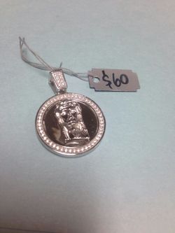 .925 Gold over sterling silver pendant