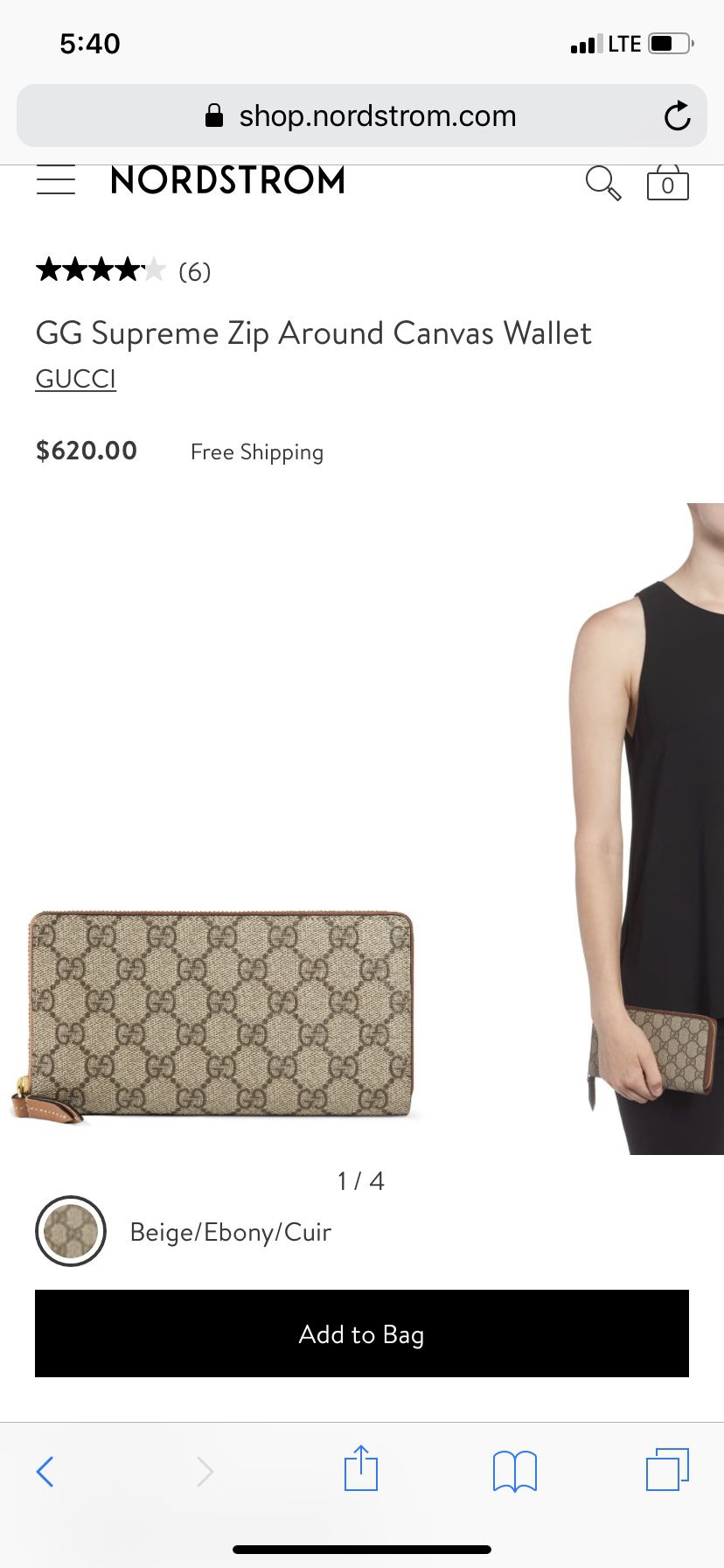 Gucci wallet plus box $350