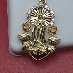 🙏 ICED VIRGIN MARY PENDANT | 925 SILVER | GOLD VERMEIL 🙏