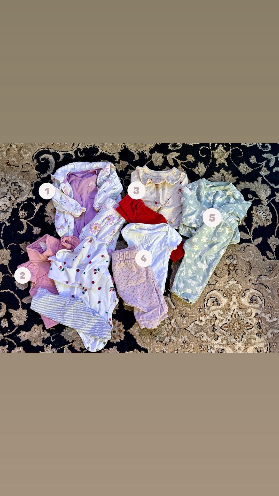 Baby Girl Outfits & Bodysuits Bundle