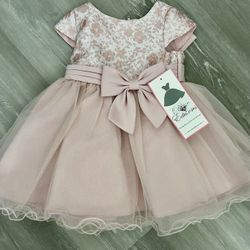 Brand New Pink Formal 24 Month Girls Dress From Macys