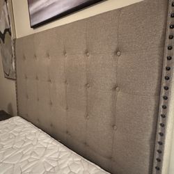 Beautiful Queen Size Upholstered Bed in excellent shape and condition. 
